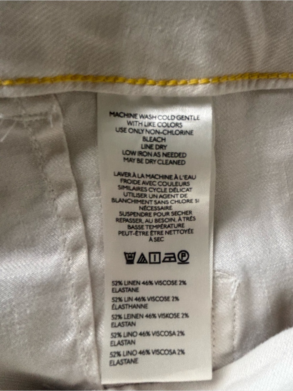 Maeve, High-Rise Wide-Leg Women's Pants in Cream, 28 - Picture 12 of 13
